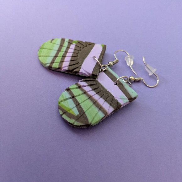 Dangle Clay Earrings - Picture 1 of 1